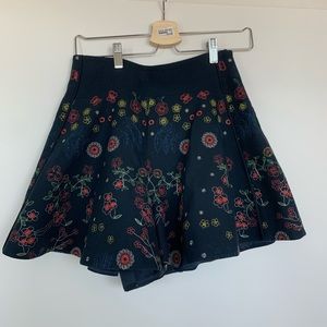 Embroidered Skorts